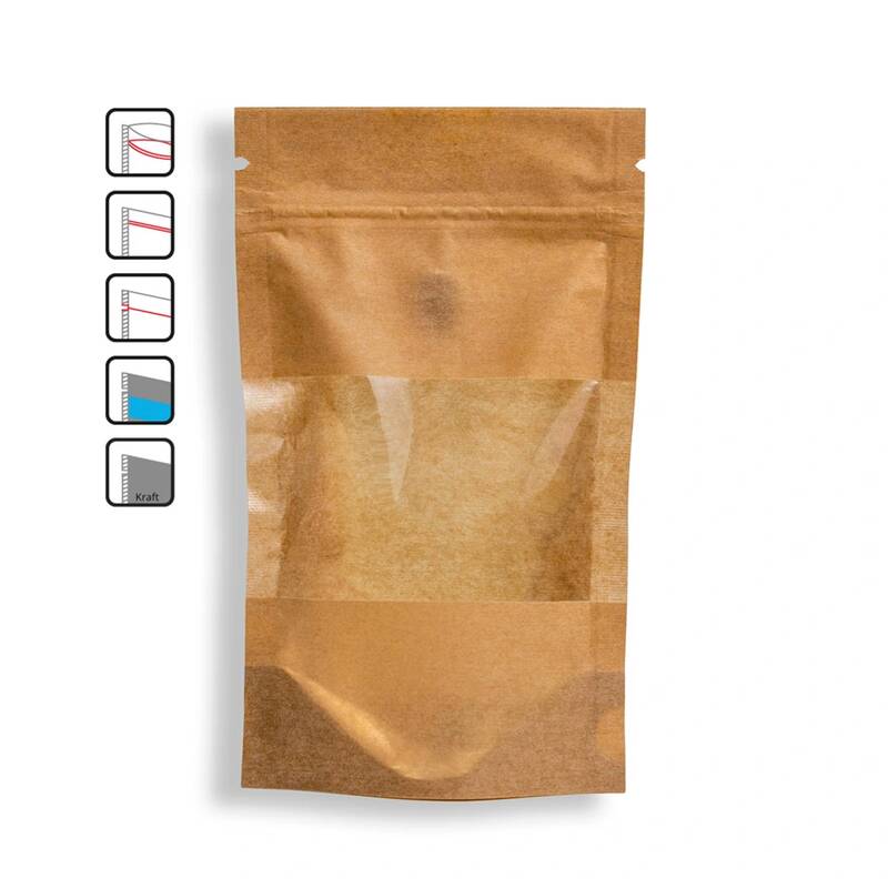 Doypack papírový - hnědý